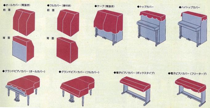 ピアノカバー種類